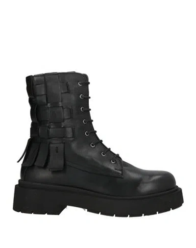 Inuovo Woman Ankle Boots Black Size 10 Leather
