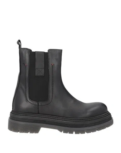 Inuovo Woman Ankle Boots Black Size 9 Leather