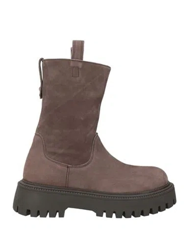 Inuovo Woman Ankle Boots Chocolate Brown Size 11 Leather
