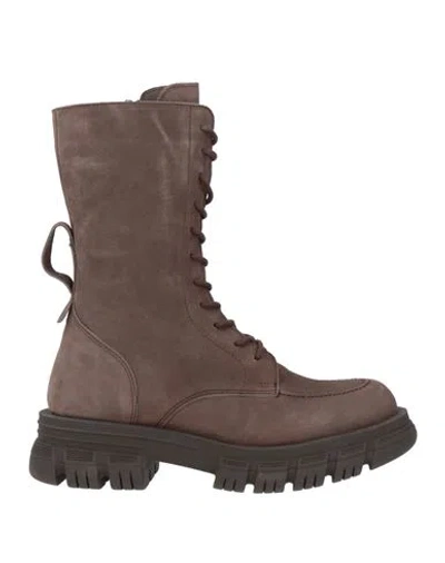 Inuovo Woman Ankle Boots Light Brown Size 9 Leather