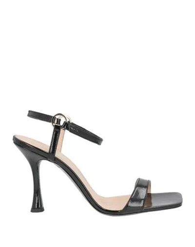 Inuovo Woman Sandals Black Size 11 Leather