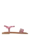 Inuovo Woman Sandals Pink Size 8 Soft Leather