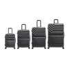 Inusa Aurum Hardside Lightweight Spinner Luggage Set In Black
