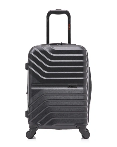Inusa Aurum Lightweight Expandable Hardside Spinner Luggage 20 In Black