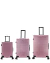 Inusa Deep Lightweight Hardside Spinner 3 Piece Set In Gold