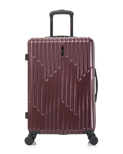Inusa Drip Lightweight Hardside Spinner Luggage 24 In Red