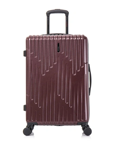 Inusa Drip Lightweight Hardside Spinner Luggage 24 In Burgundy