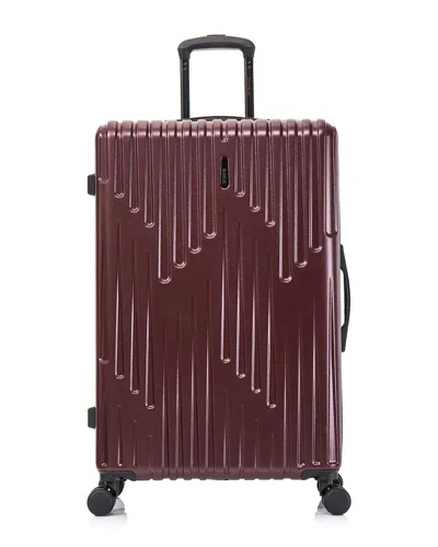 Inusa Drip Lightweight Hardside Spinner Luggage 28 In Burgundy