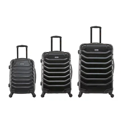 Inusa Endurance 3-pc.hardside Lightweight Spinner Luggage Set In Black