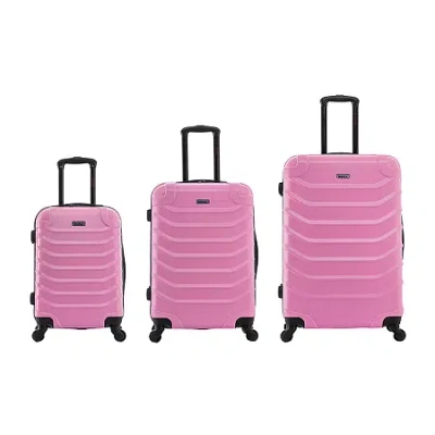 Inusa Endurance 3-pc.hardside Lightweight Spinner Luggage Set In Pink