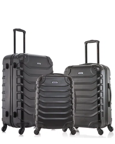 Inusa Endurance Lightweight Hardside Spinner 3 Piece Set In Black
