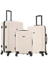 Inusa Lightweight Hardside Spinner 3pc Set In Black