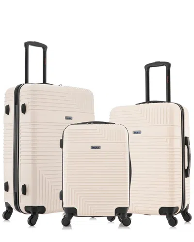 Inusa Lightweight Hardside Spinner 3pc Set In Black