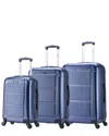 Inusa Pilot Lightweight Hardside 3pc Spinner Set