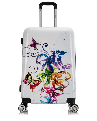 Inusa Prints Lightweight Hardside Spinner 24 Inch In White