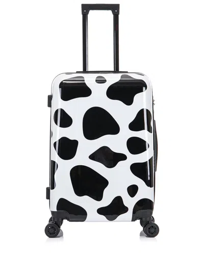 Inusa Prints Lightweight Hardside Spinner 24in In Black