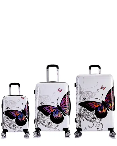 Inusa Prints Lightweight Hardside Spinner 3pc Set