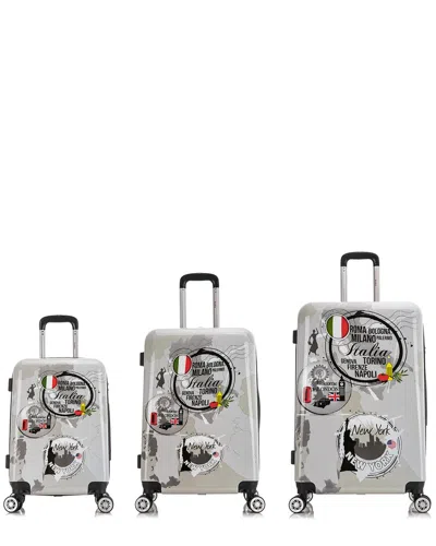 Inusa Prints Lightweight Hardside Spinner 3pc Set
