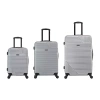 Inusa Resilience 3-pc.hardside Lightweight Spinner Luggage Set In Silver