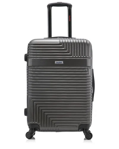 Inusa Resilience Lightweight Hardside Spinner 24in In Grey