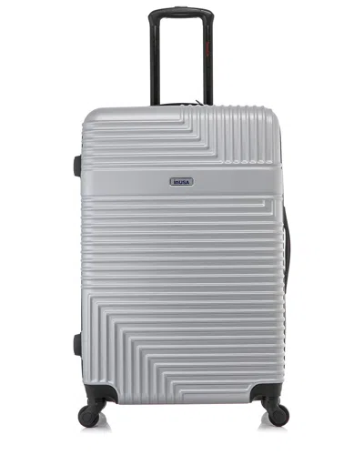 Inusa Resilience Lightweight Hardside Spinner 28in In Silver