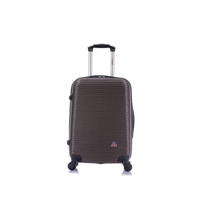 Inusa Royal 20 Inch Hardside Lightweight Carry-on Spinner Luggage In Brown