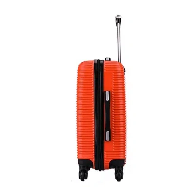 Inusa Royal 20 Inch Hardside Lightweight Carry-on Spinner Luggage In Orange