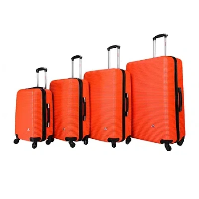 Inusa Royal Hardside 4-pc Luggage Set In Orange