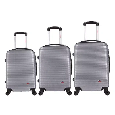 Inusa Royal Lightweight Hardside Spinner 3-pc. Luggage Set In Silver