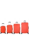 Inusa Royal Lightweight Hardside Spinner 4pc Set In Orange