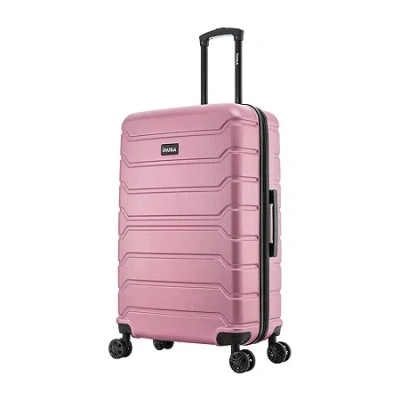 Inusa Trend 28 Inch Hardside Lightweight Checked Spinner Luggage In Pink