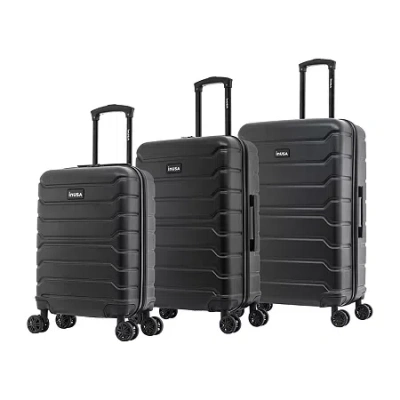 Inusa Trend 3-pc. Hardside Lightweight Luggage Set In Black