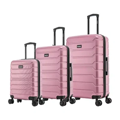 Inusa Trend 3-pc. Hardside Lightweight Luggage Set In Pink