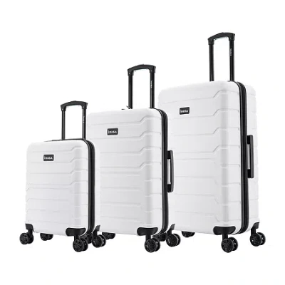 Inusa Trend 3-pc. Hardside Lightweight Luggage Set In White