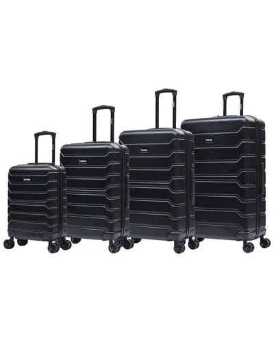Inusa Trend Lightweight Hardside 4pc Set In Black