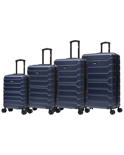 Inusa Trend Lightweight Hardside 4pc Set In Blue
