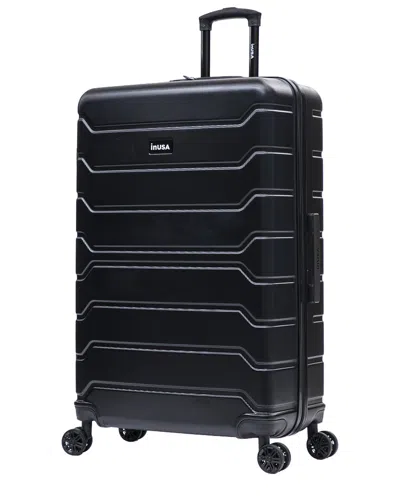 Inusa Trend Lightweight Hardside Spinner Suitcase In Black