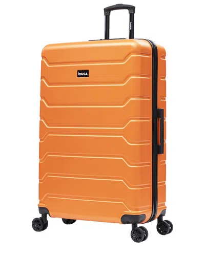 Inusa Trend Lightweight Hardside Spinner Suitcase In Orange