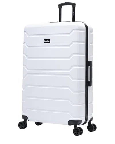 Inusa Trend Lightweight Hardside Spinner Suitcase In White