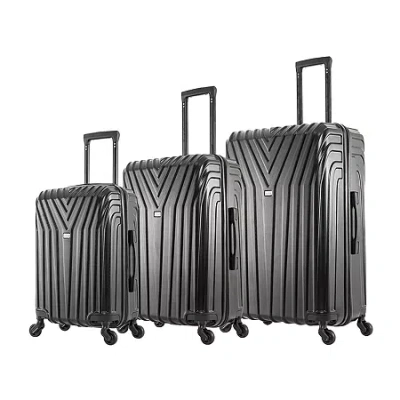 Inusa Vasty 3-pc. Hardside Lightweight Spinner Luggage Set In Black