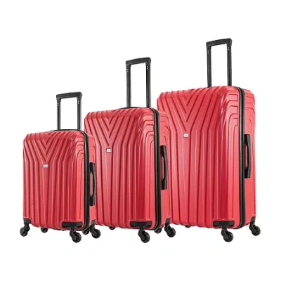 Inusa Vasty 3-pc. Hardside Lightweight Spinner Luggage Set In Red