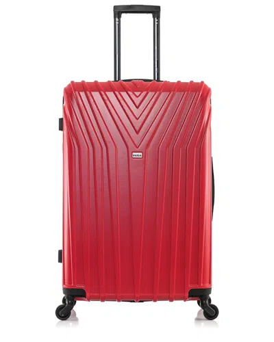 Inusa Vasty Lightweight Hardside Spinner Suitcase In Red
