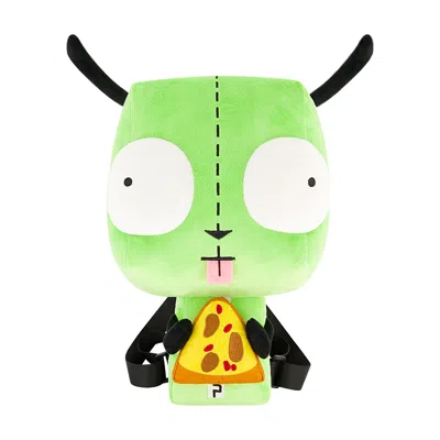 Invader Zim Gir Pizza Plush Backpack In Green