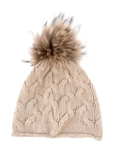 Pre-owned Inverni Beanie Hat In Neutrals