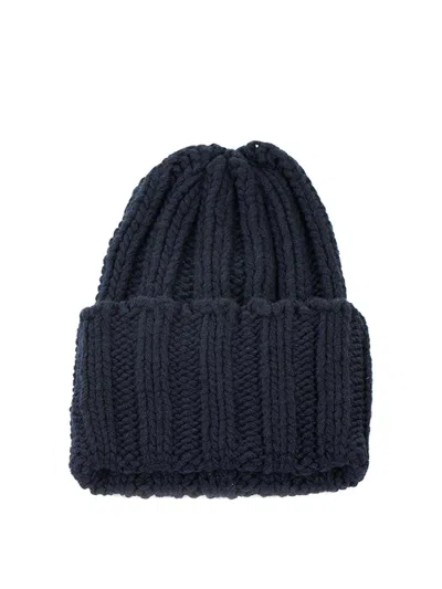 Inverni Berretto In Cashmere Navy In Dark Blue