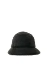 Inverni Cappello Bucket In Tessuto Mohair In Black