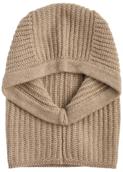 Inverni Cashmere Balaclava In Brown