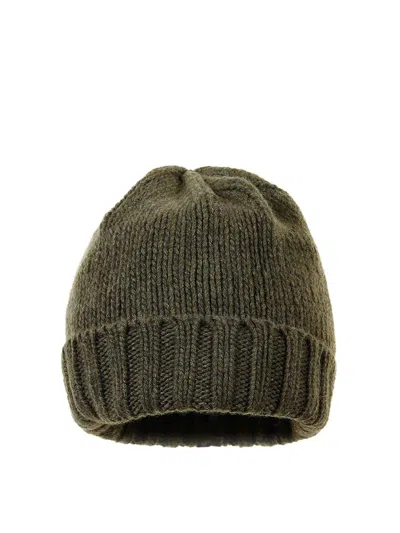 Inverni Cashmere Hat In Green Colour In Dark Green
