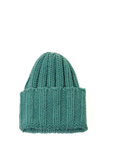 Inverni Green Cashmere Beanie