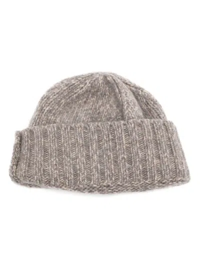 Inverni Hats Stockinette Beanie In Grey